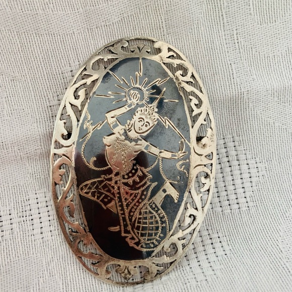 Vintage Sterling Silver brooch, collectible piece - Picture 2 of 10